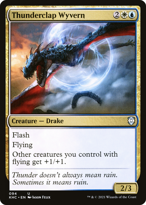 Thunderclap Wyvern (KHC-094) - uncommon