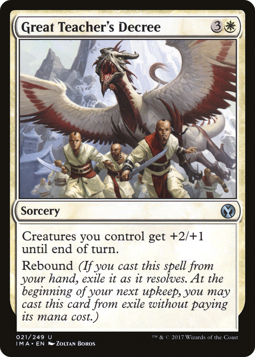 Great Teacher's Decree (IMA-021) - uncommon - Foil
