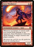 Satyr Firedancer (BNG-108) - rare: (enchantment) - Foil