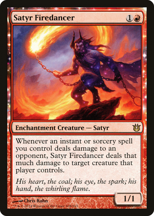 Satyr Firedancer (BNG-108) - rare: (enchantment)