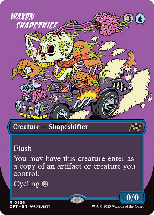 Waxen Shapethief (DFT-336) - rare (Borderless) - Foil