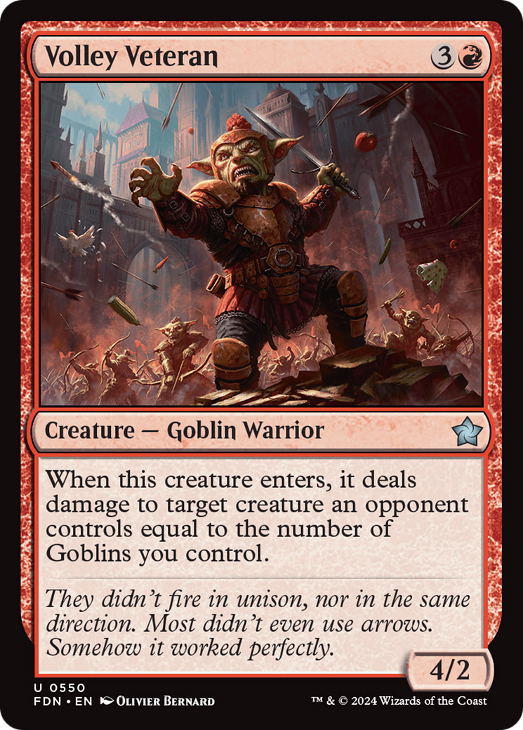 Volley Veteran (FDN-550) - uncommon