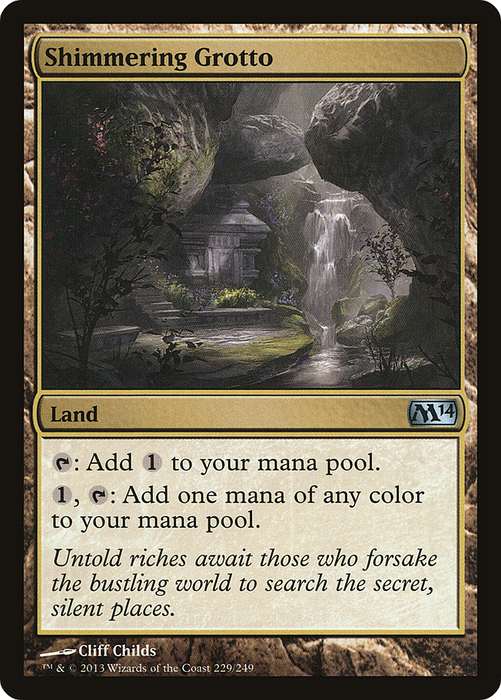 Shimmering Grotto (M14-229) - uncommon - Foil