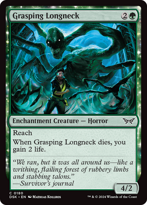 Grasping Longneck (DSK-180) - common: (enchantment) - Foil