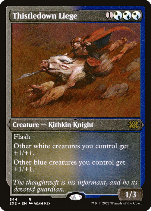 Thistledown Liege (2X2-544) - rare - Etched Foil