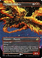 Everquill Phoenix (IKO-292) - rare: (Showcase) (Borderless) - Foil