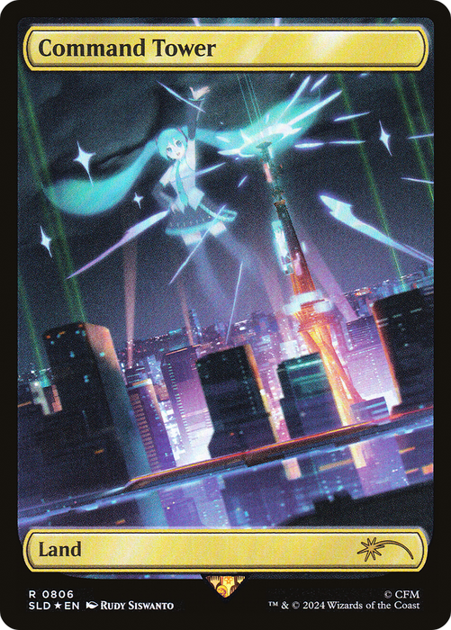 Command Tower (SLD-806) - rare (Borderless) - Foil