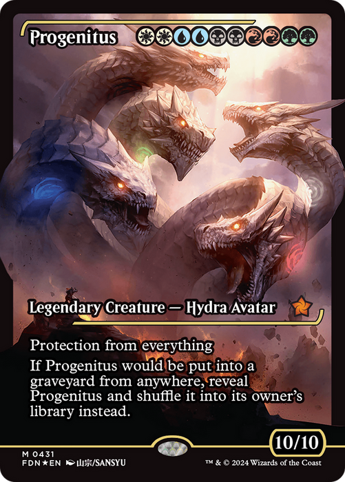 Progenitus (FDN-431) - mythic: (Showcase) - Foil