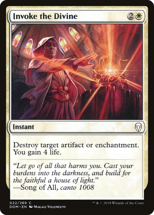 Invoke the Divine (DOM-022) - common - Foil