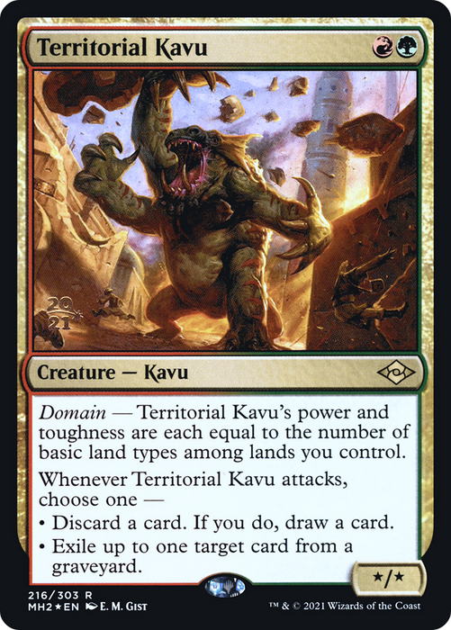 Territorial Kavu (PRE-216S) - rare - Foil