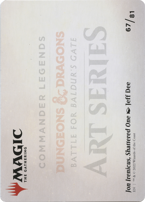 Jon Irenicus, Shattered One // Jon Irenicus, Shattered One (ACLB-067) - common (Borderless) - Foil