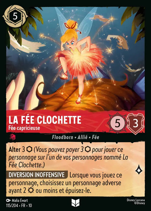La Fée Clochette - Fée capricieuse (115/204) - LDLP - Inhabituelle - Cold Foil