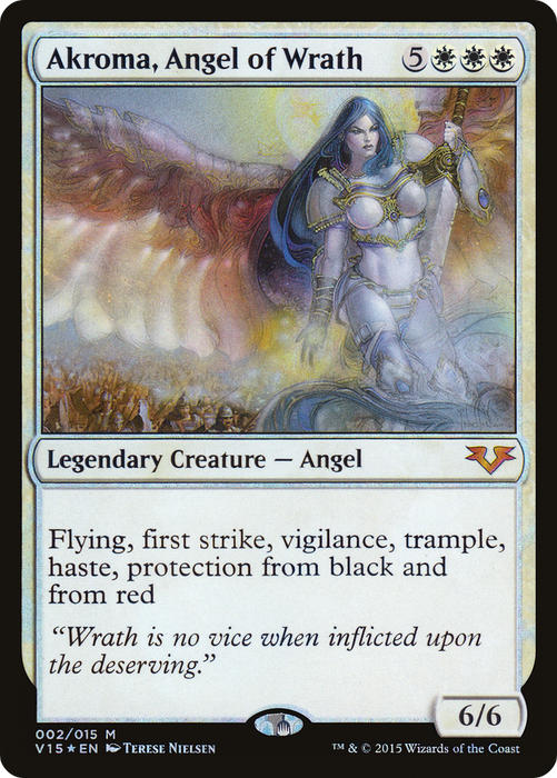 Akroma, Angel of Wrath (V15-002) - mythic - Foil