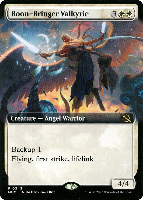 Boon-Bringer Valkyrie (MOM-343) - rare: (Extended Art) - Foil