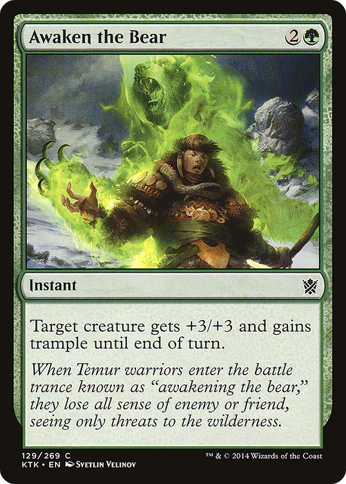 Awaken the Bear (KTK-129) - common - Foil