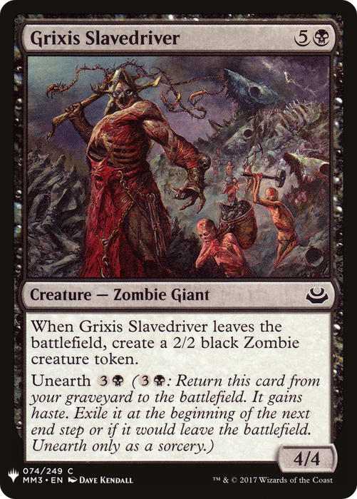 Grixis Slavedriver (LIST-MM3-74) - common