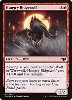 Hungry Ridgewolf (VOW-161) - common - Foil