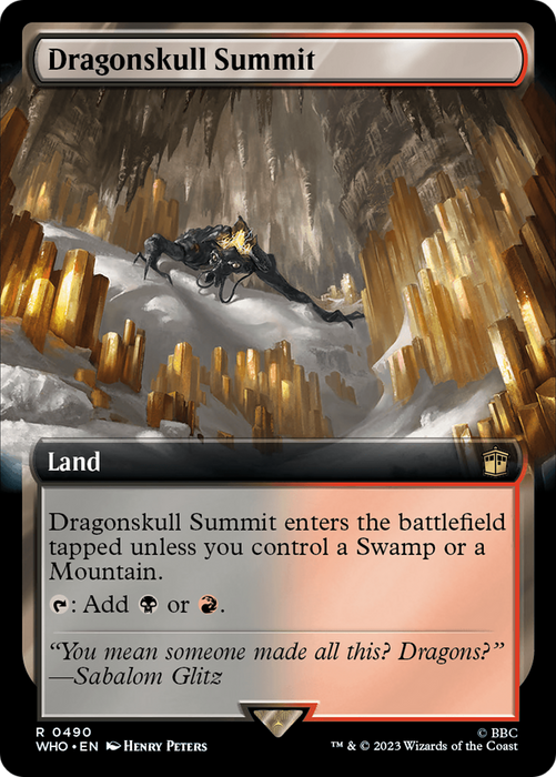 Dragonskull Summit (WHO-490) - rare: (Extended Art) - Foil