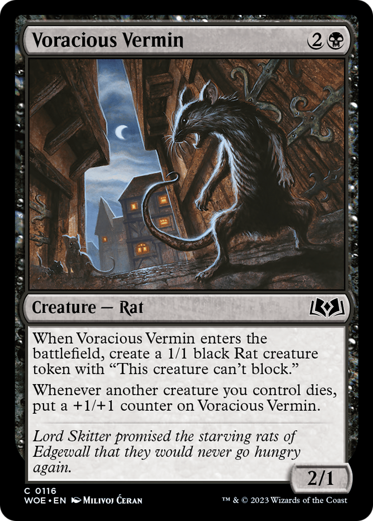 Voracious Vermin (WOE-116) - common