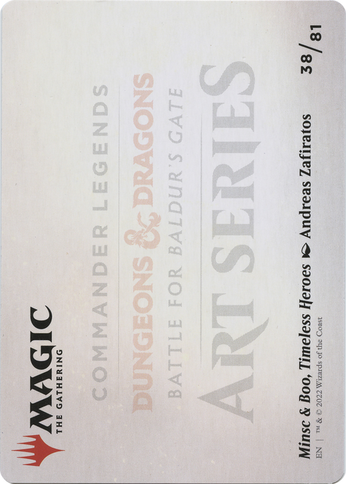 Minsc & Boo, Timeless Heroes // Minsc & Boo, Timeless Heroes (ACLB-038) - common (Borderless) - Foil