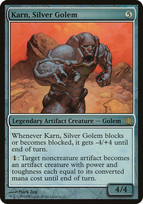 Karn, Silver Golem (OVER-006) - rare - Foil