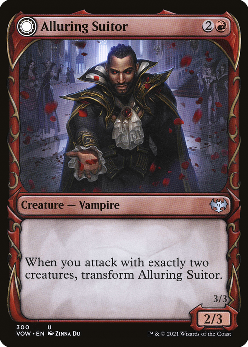 Alluring Suitor // Deadly Dancer (VOW-300) - uncommon: (Showcase, Double Faced Transform) - Foil
