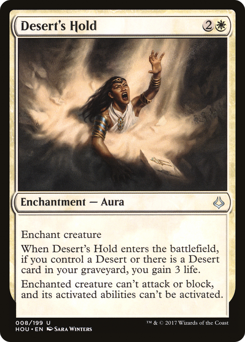 Desert's Hold (HOU-008) - uncommon - Foil