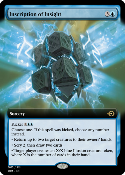 Inscription of Insight (PRM-83802) - rare - Foil