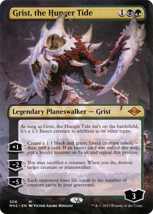 Grist, the Hunger Tide (MH2-306) - mythic (Borderless) - Foil