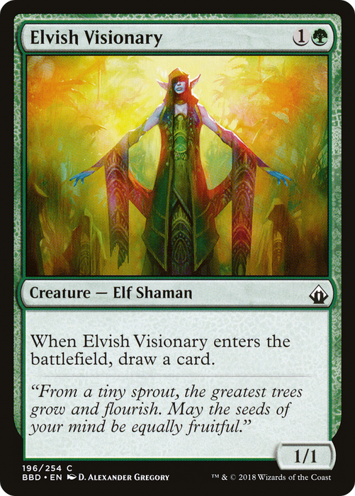 Elvish Visionary (BBD-196) - common