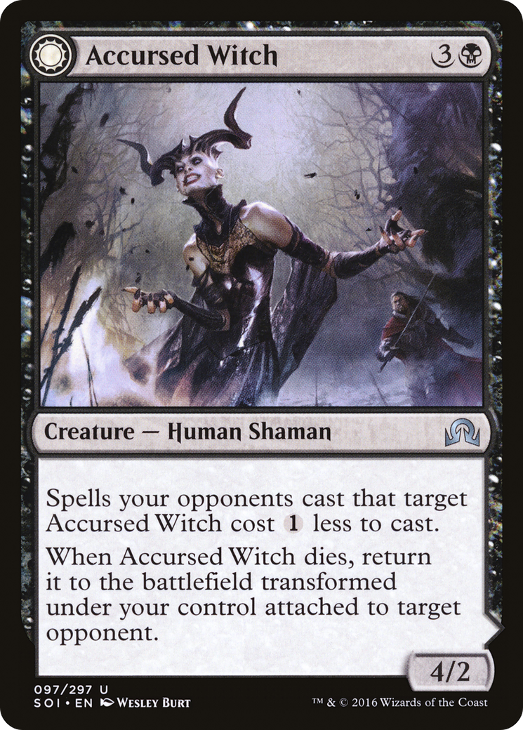 Accursed Witch // Infectious Curse (SOI-097) - uncommon: (Double Faced Transform) - Foil