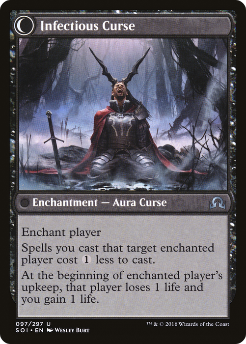 Accursed Witch // Infectious Curse (SOI-097) - uncommon: (Double Faced Transform) - Foil