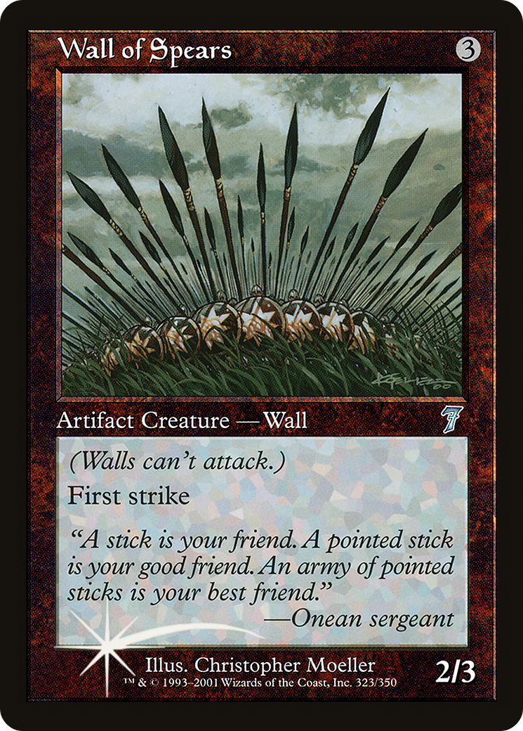 Wall of Spears (7ED-323★) - uncommon - Foil