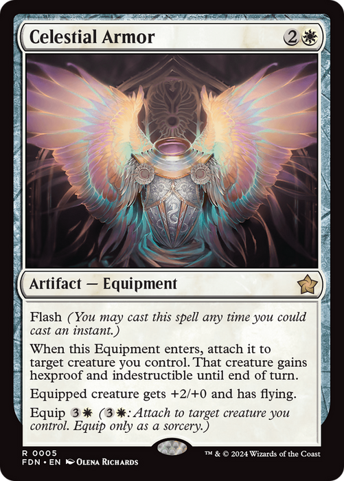 Celestial Armor (FDN-005) - rare - Foil