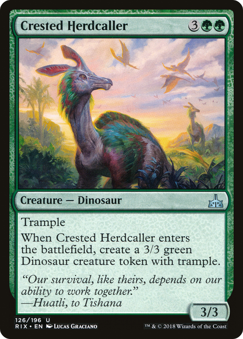 Crested Herdcaller (RIX-126) - uncommon - Foil