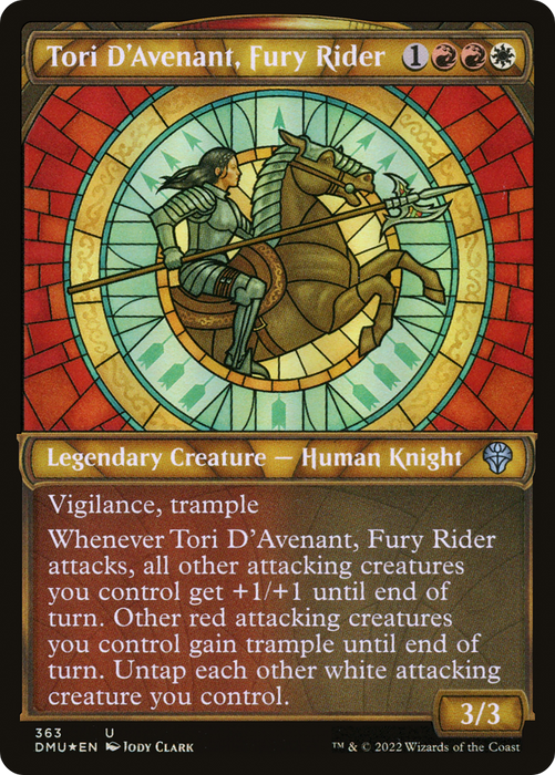 Tori D'Avenant, Fury Rider (DMU-363) - uncommon: (Showcase) - Foil