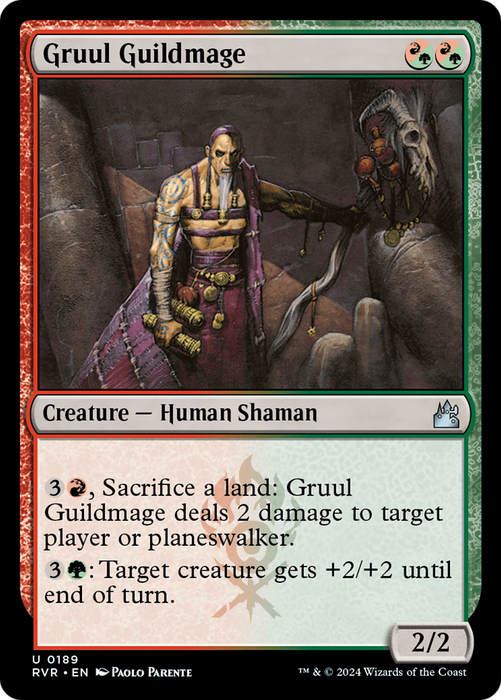 Gruul Guildmage (RVR-189) - uncommon - Foil