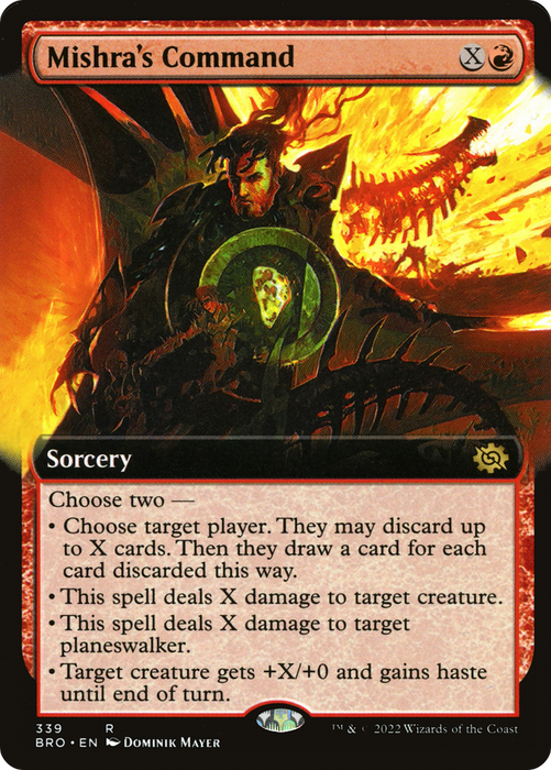 Mishra's Command (BRO-339) - rare: (Extended Art)