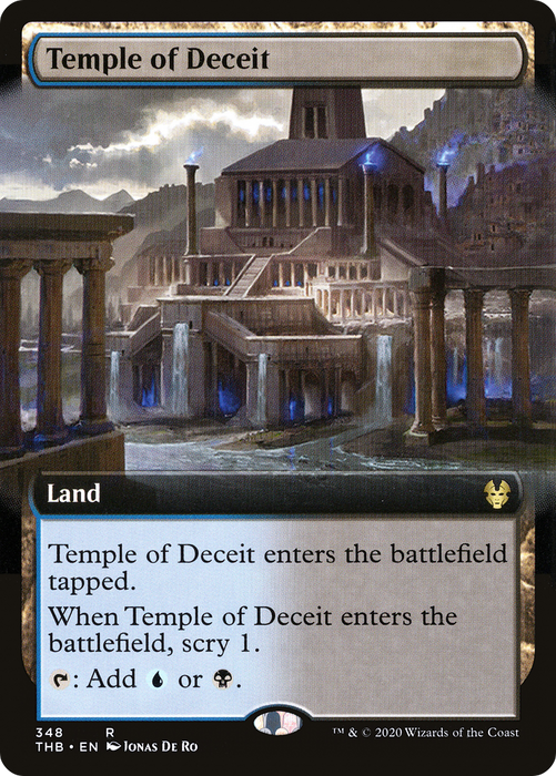 Temple of Deceit (THB-348) - rare: (Extended Art) - Foil