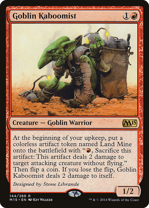 Goblin Kaboomist (M15-144) - rare - Foil