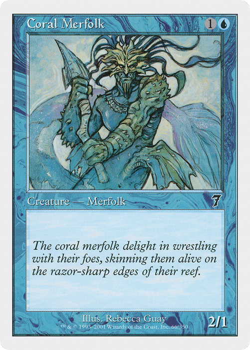 Coral Merfolk (7ED-066) - common