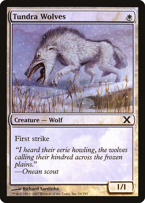 Tundra Wolves (10E-54★) - common - Foil