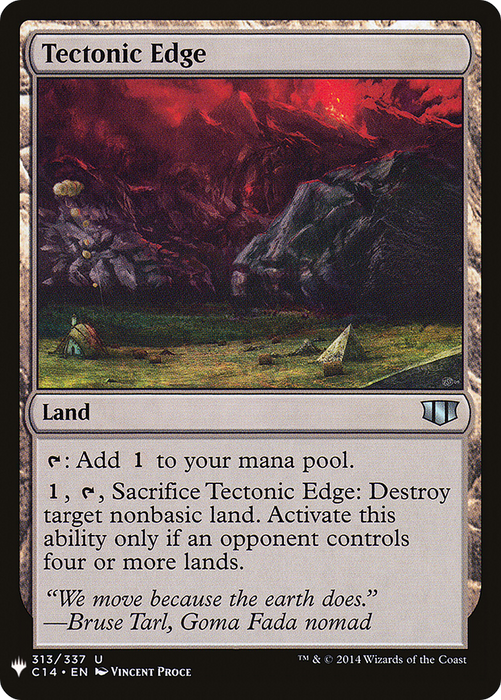 Tectonic Edge (LIST-C14-313) - uncommon