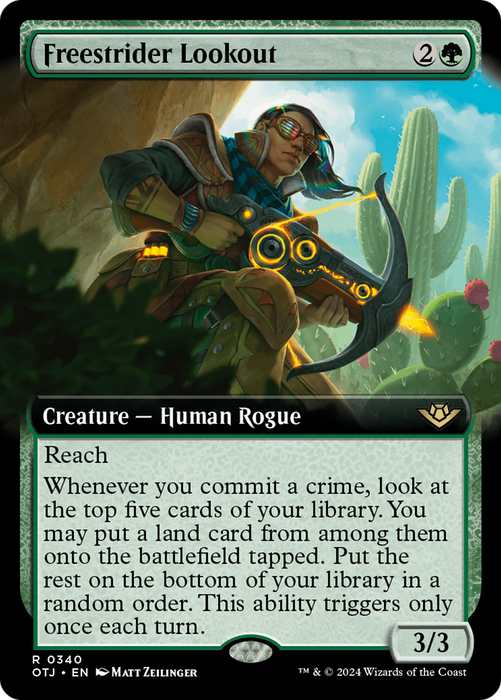 Freestrider Lookout (OTJ-340) - rare: (Extended Art)