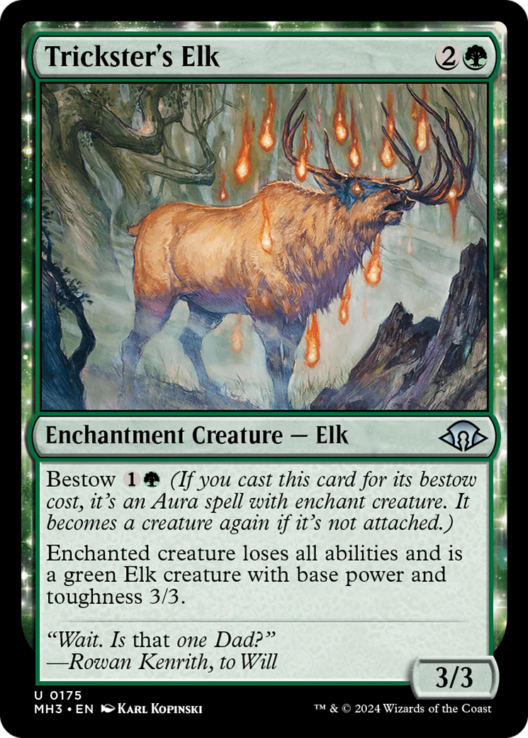 Trickster's Elk (MH3-175) - uncommon: (enchantment)