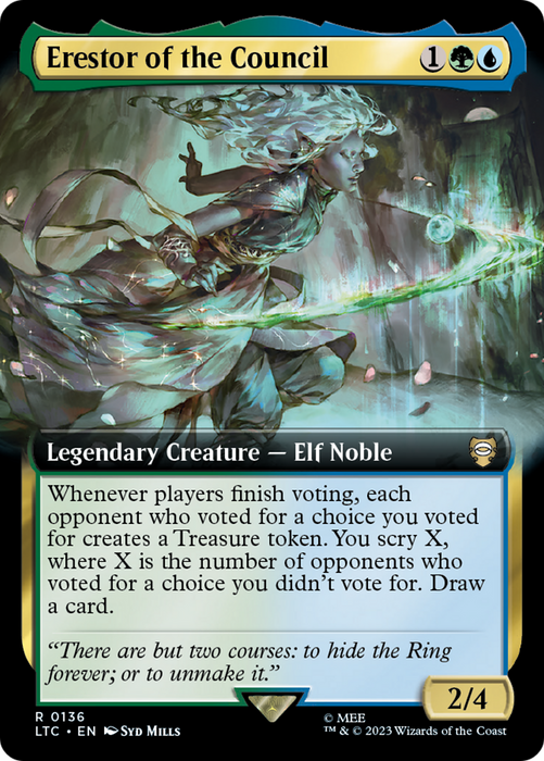 Erestor of the Council (LTC-136) - rare: (Extended Art)