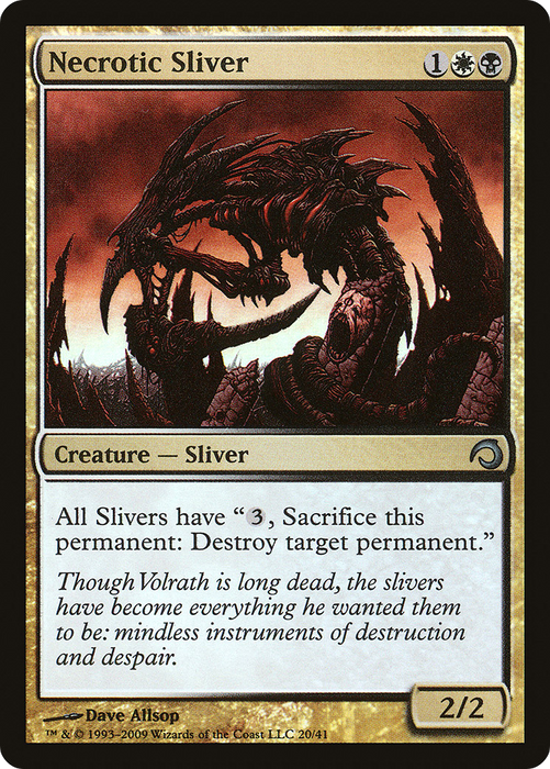 Necrotic Sliver (PDS-020) - uncommon - Foil