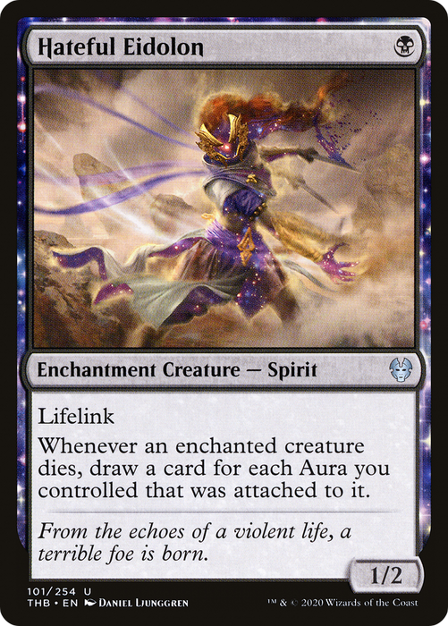 Hateful Eidolon (THB-101) - uncommon: (enchantment) - Foil