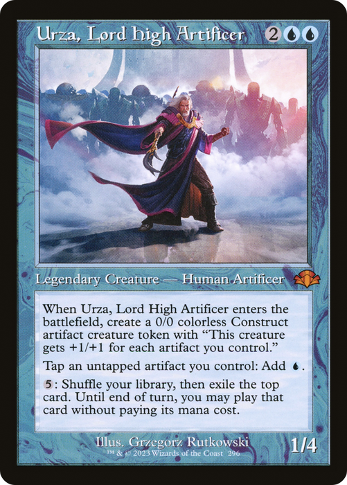Urza, Lord High Artificer (DMR-296) - mythic - Foil