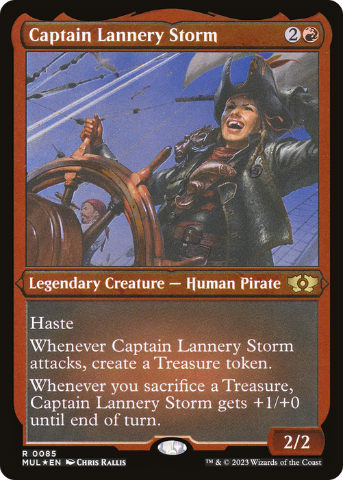 Captain Lannery Storm (MUL-085) - rare - Etched Foil